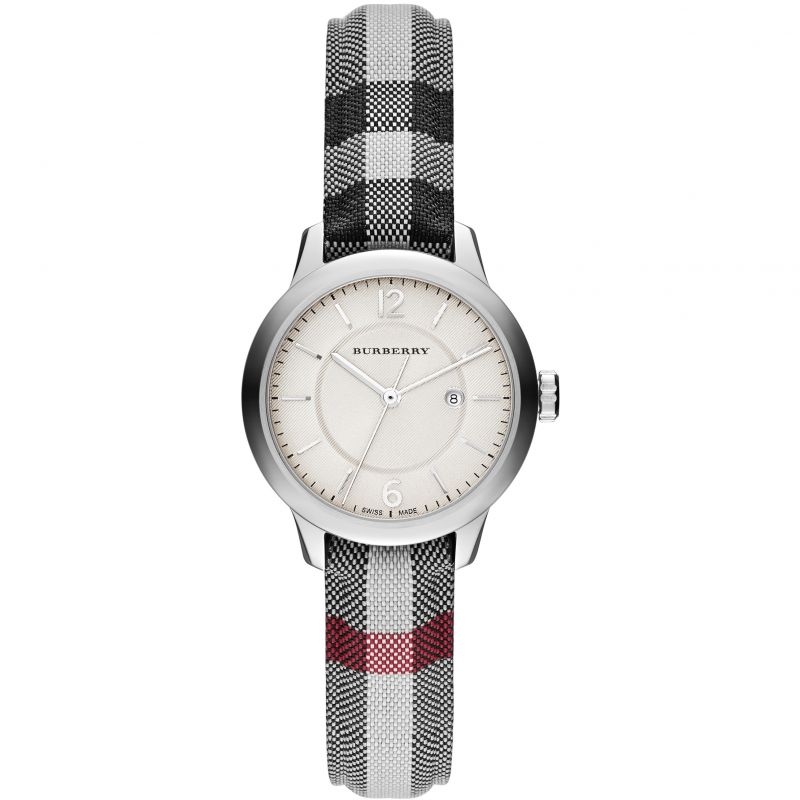 Burberry Ladies Watch The Classic Horseferry Silver Bu10103