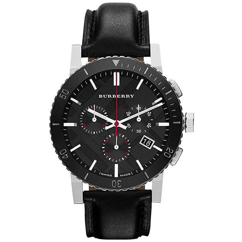 Burberry Mens Watch Chronograph The City Black Bu9382
