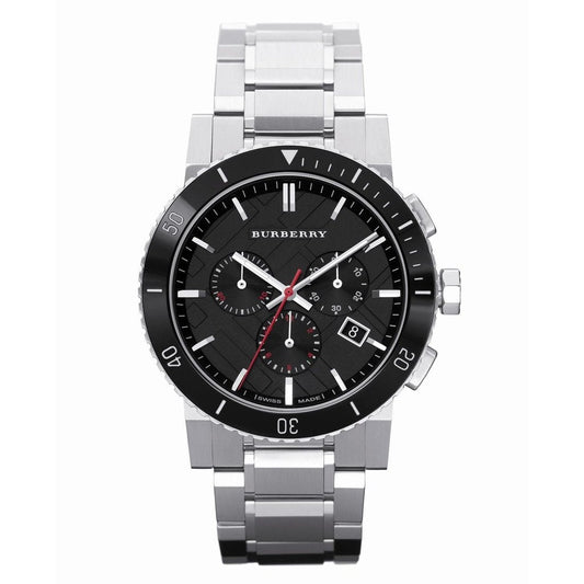 Burberry Mens Watch Chronograph The City Silver Bu9380