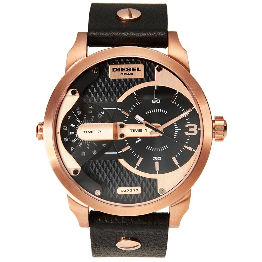 Diesel Dz7317 Men S Rose Gold Mini Daddy Chronograph Watch