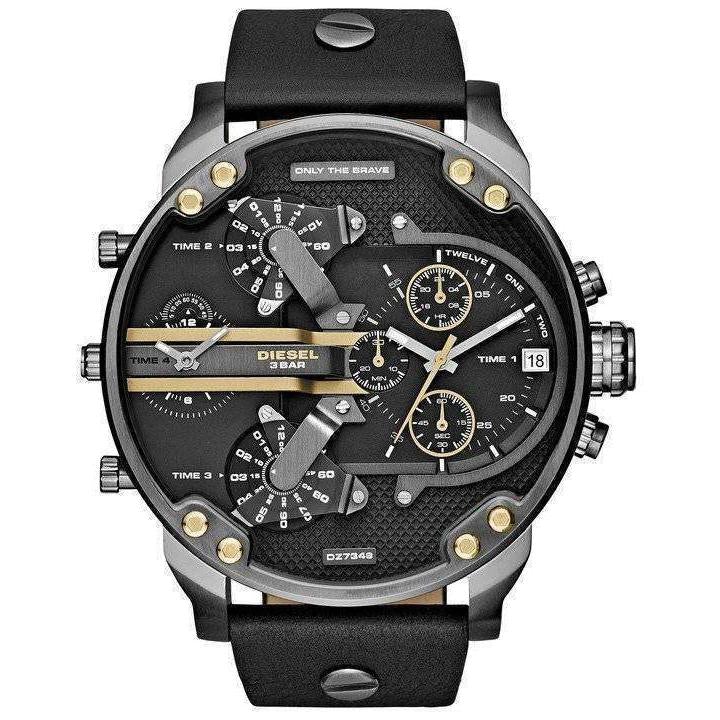 Diesel Dz7348 Men S Mr Daddy 2 0 Black Chronograph Watch