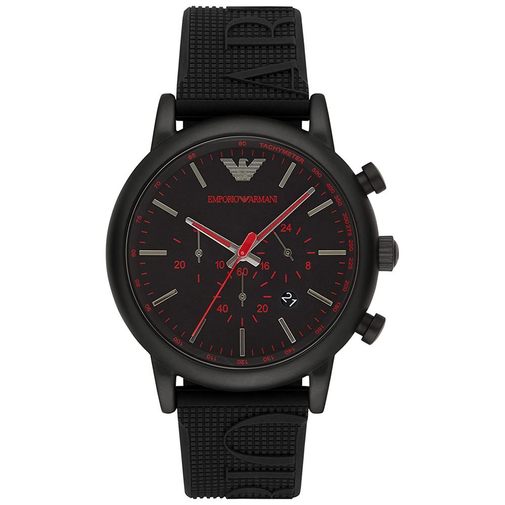 Emporio Armani Ar11024 Men S Luigi Black Chronograph Watch