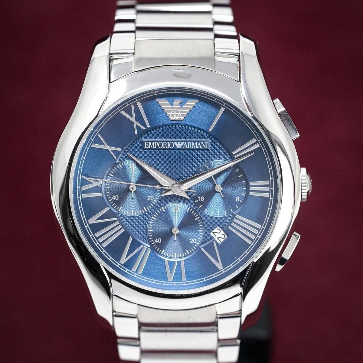 Emporio Armani Ar11082 Men S Chronograph Blue Watch