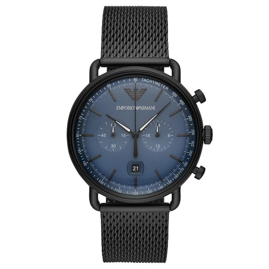 Emporio Armani Ar11201 Men S Aviator Black Watch