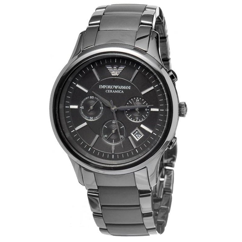 Emporio Armani Ar1452 Men S Chronograph Ceramica Black Watch
