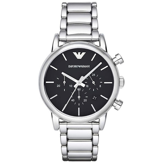 Emporio Armani Ar1853 Men S Silver Chronograph Watch