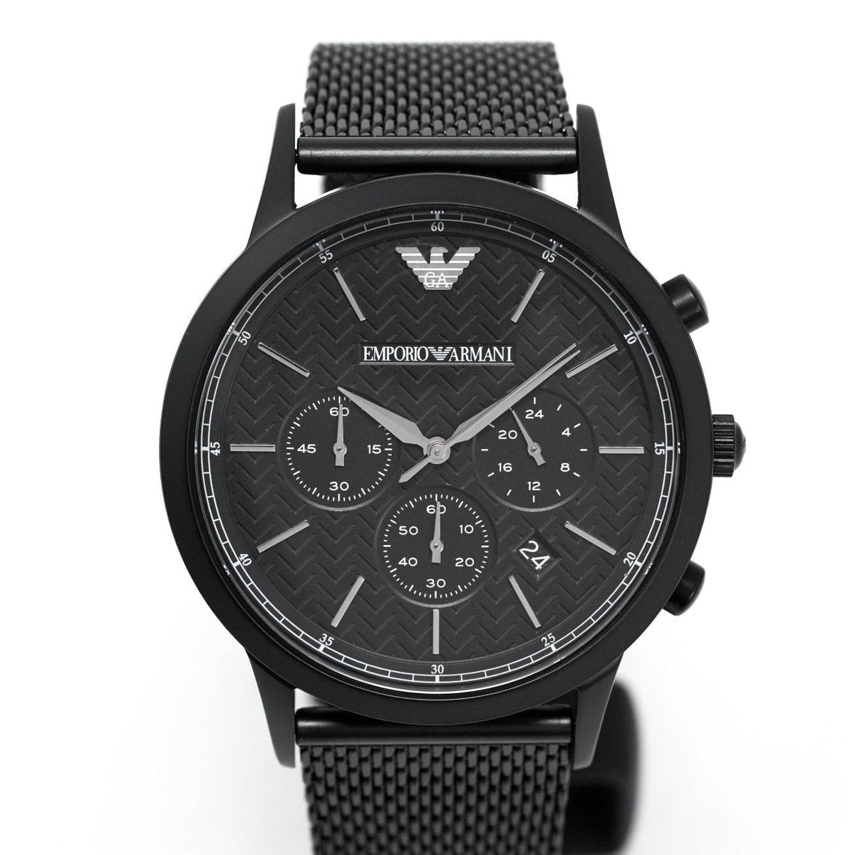 Emporio Armani Ar2498 Men S Chronograph Watch Black Pvd