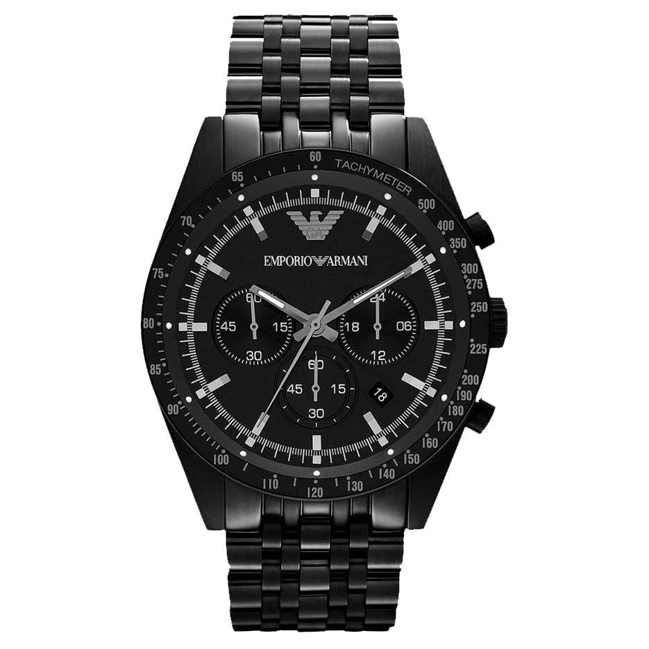 Emporio Armani Ar5989 Men S Black Chronograph Watch