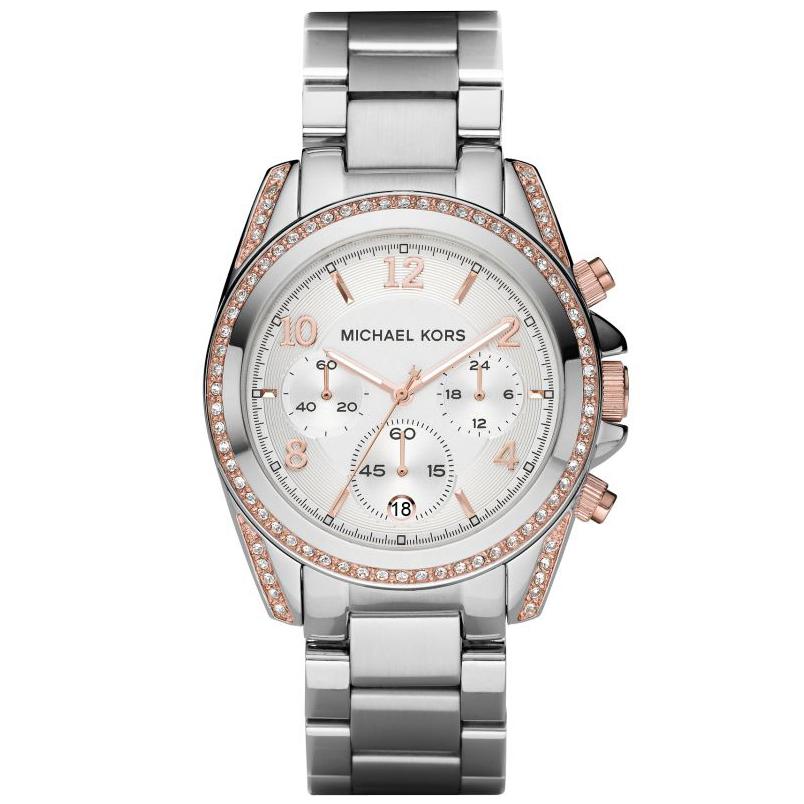 Michael Kors Mk5459 Ladies Runway Two Tone Silver Watch