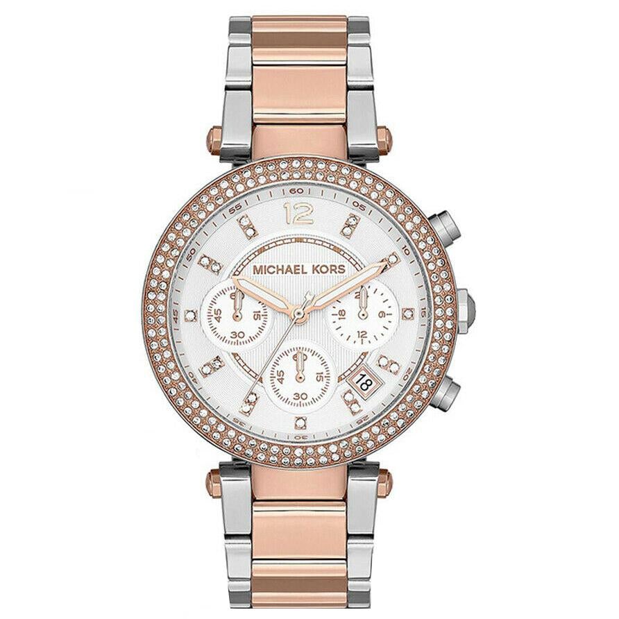 Michael Kors Mk5820 Ladies Parker Rose Gold Chronograph Watch