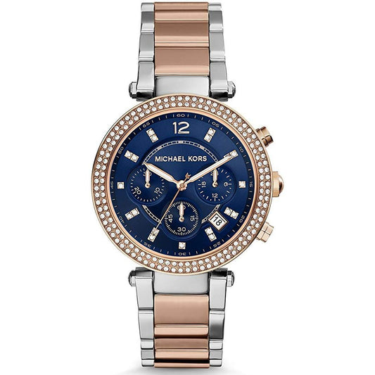 Michael Kors Mk6141 Ladies Parker Rose Gold Chronograph Watch