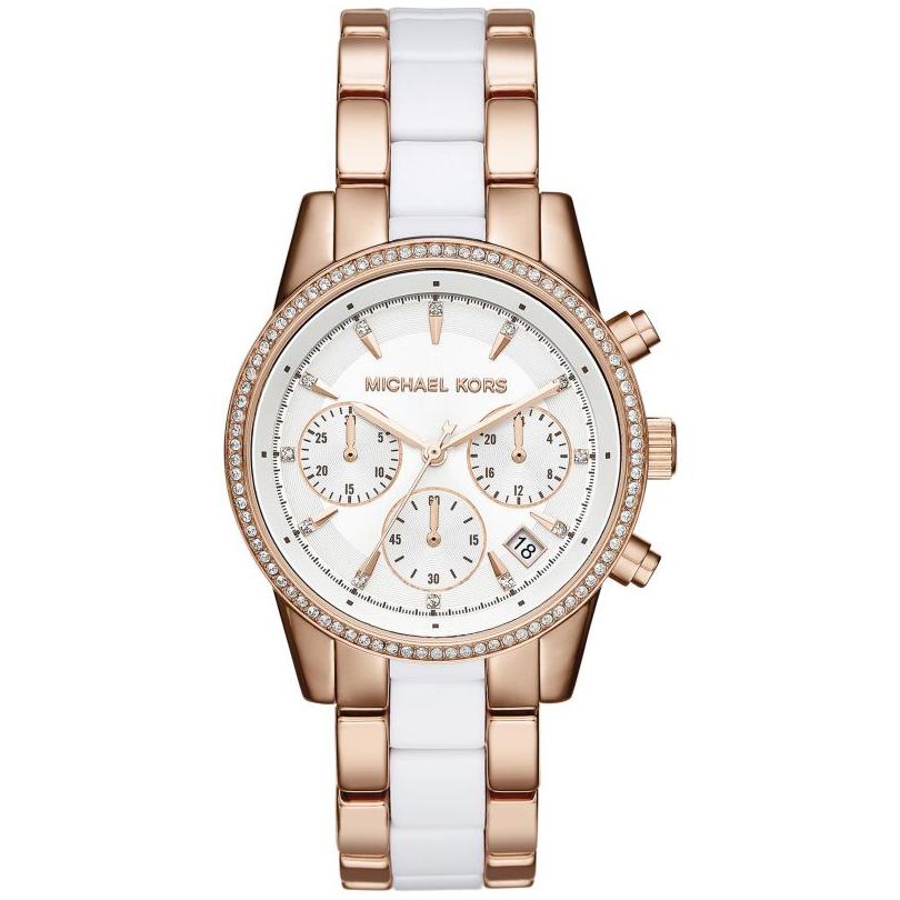 Michael Kors Mk6324 Ladies Ritz Two Tone Rose Gold Watch