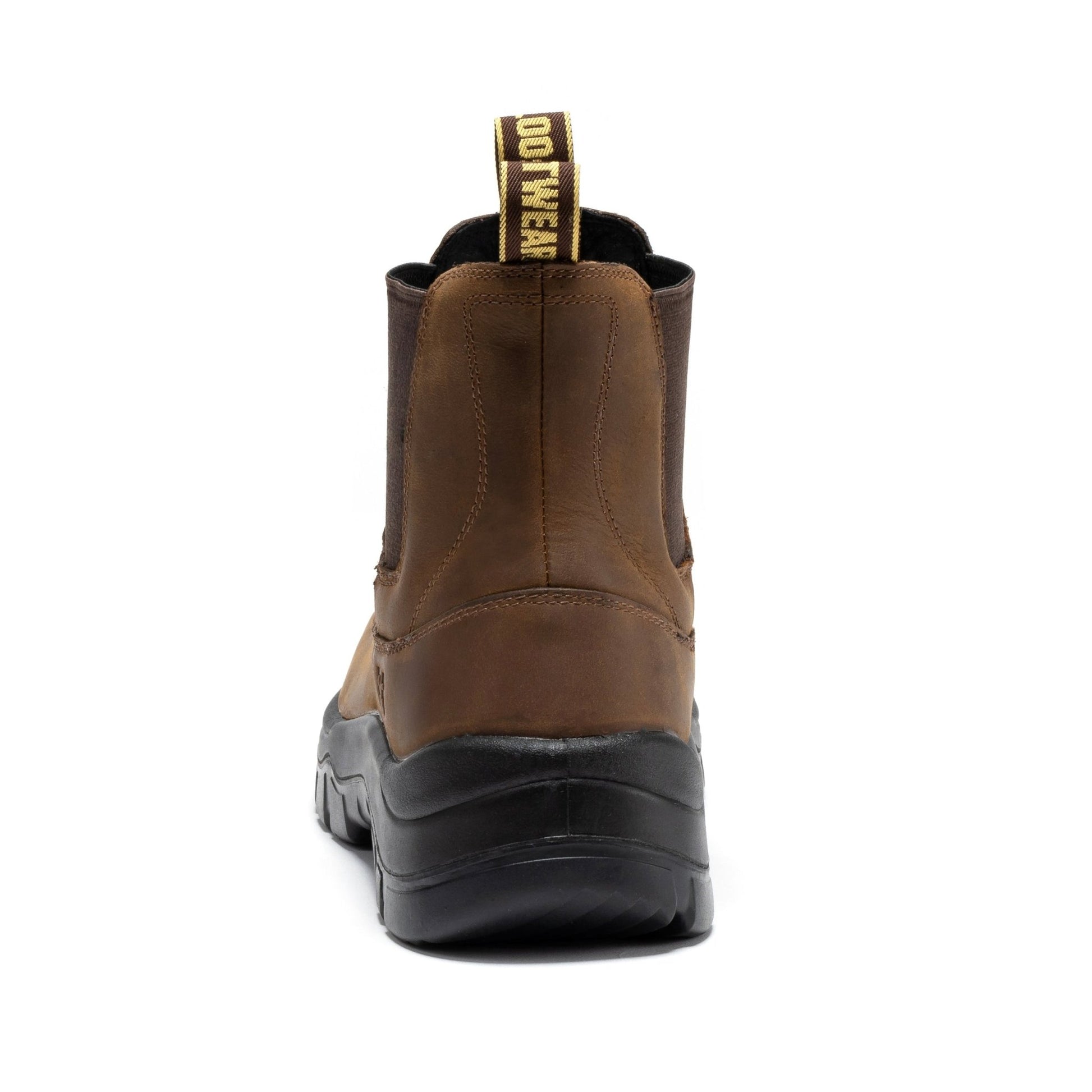 ROCKROOSTER Woodland Brown 6 inch Composite Toe Pull - on Leather Work Boots AK664 - Veloce - The App For Watch Collectors