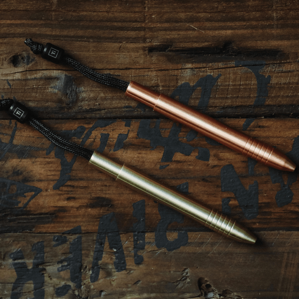 Titanium Mini Pen Brass and Copper Pocket Writer Pro - Veloce - The App For Watch Collectors