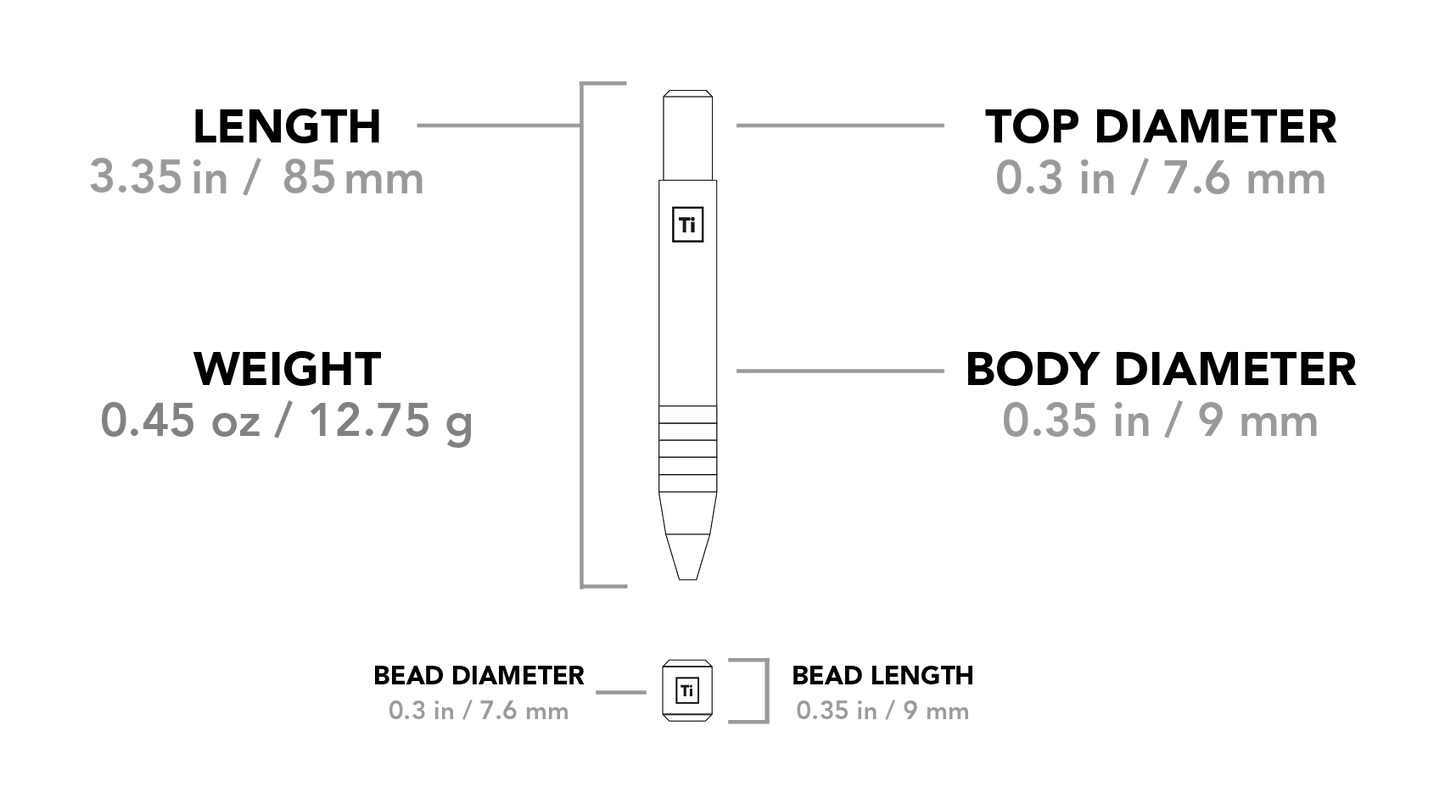 Titanium Mini Pen Brass and Copper Pocket Writer Pro - Veloce - The App For Watch Collectors