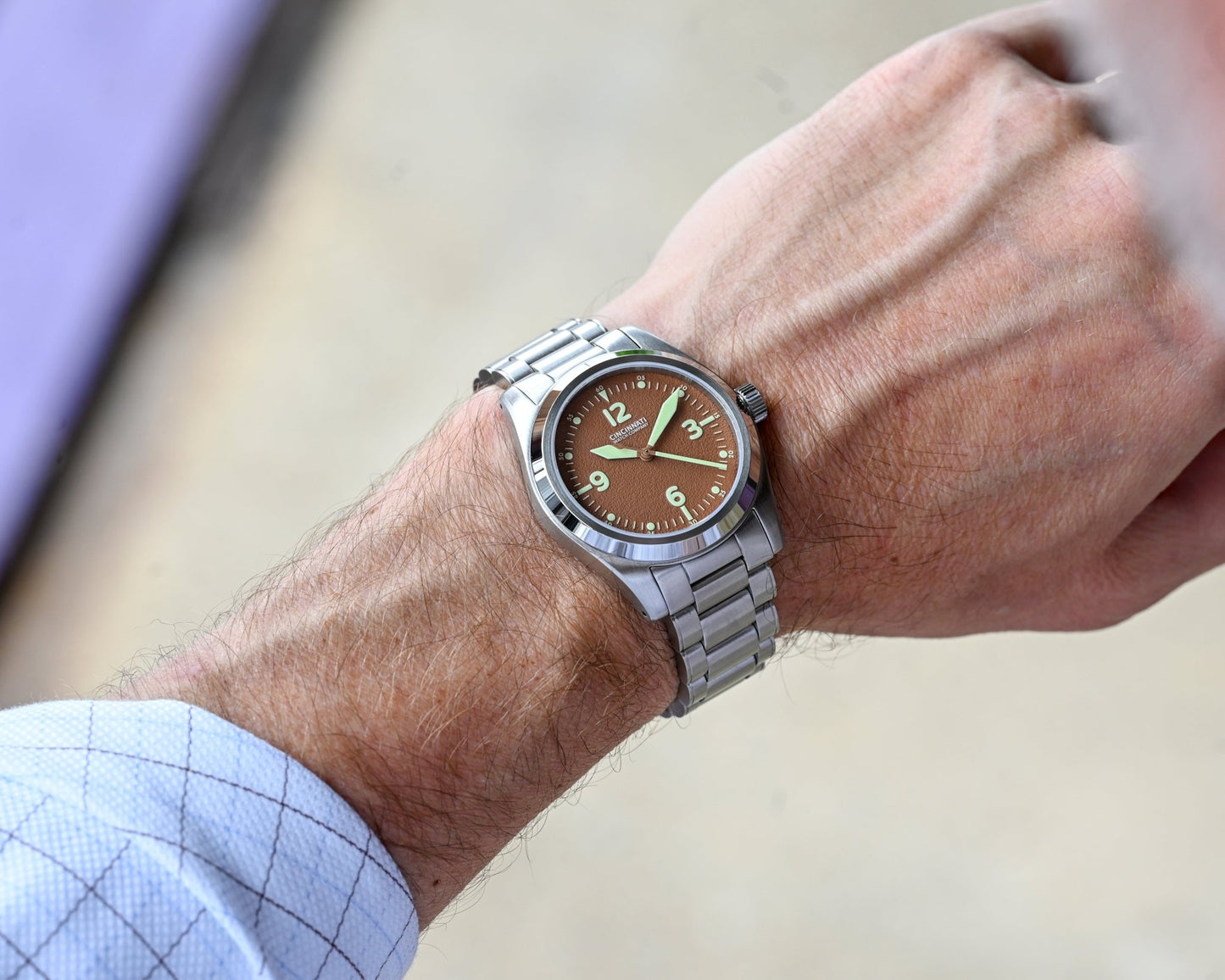 P40 A11 Mocha Mousse Mechanical Pilot Watch Aviator Style - Veloce - The App For Watch Collectors
