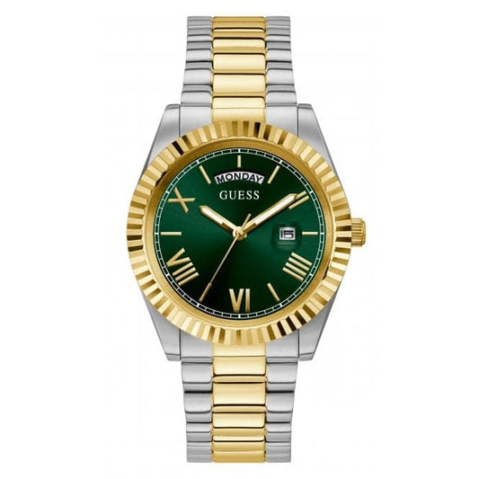 Guess Watches Gents Connoisseur Stainless Steel 2 Tone Watch Gw0265g8