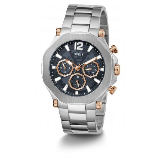 Guess Watches Gents Edge Stainless Steel Silver Watch Gw0539g1