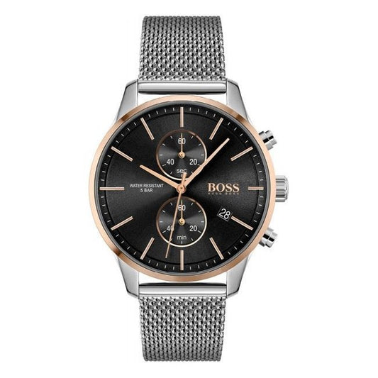 Hugo Boss Men S Watch Associate Two Tone Black Hb1513805