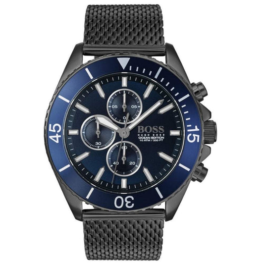 Hugo Boss Men S Watch Chronograph Ocean Edition Blue Hb1513702