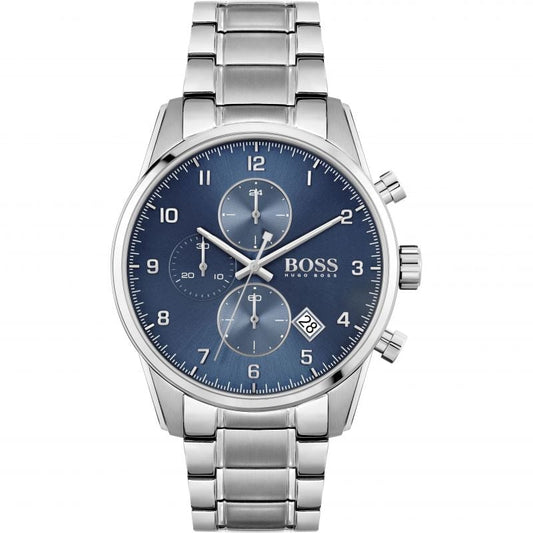 Hugo Boss Men S Watch Chronograph Skymaster Blue Hb1513784