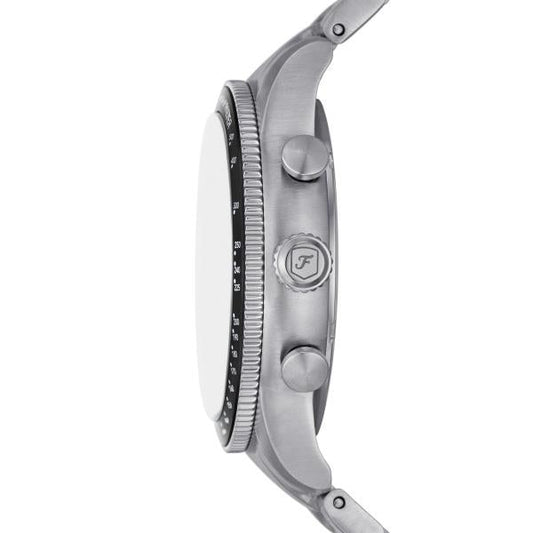 Fossil Sport Tourer Chronograph Stainless Steel Bracelet Black Dial Men S Watch Fs6045