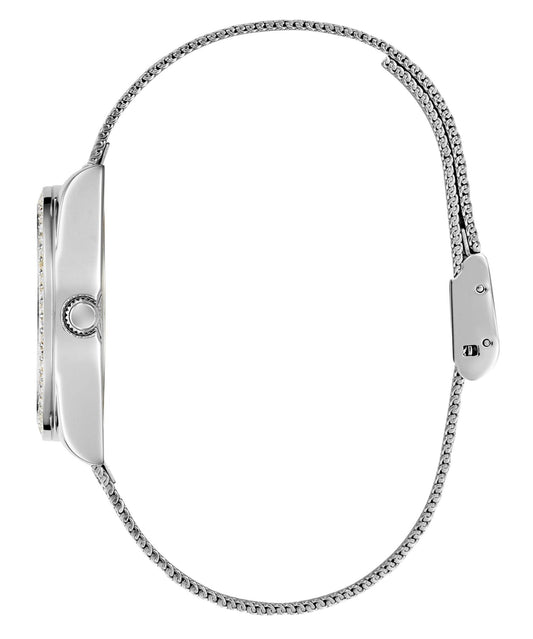 Ladies Boa Silver Tone Mesh Watch Gw0748l1