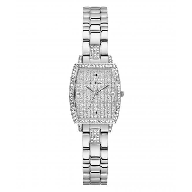 Guess Watches Ladies Brilliant Silver Tone Watch Gw0611l1