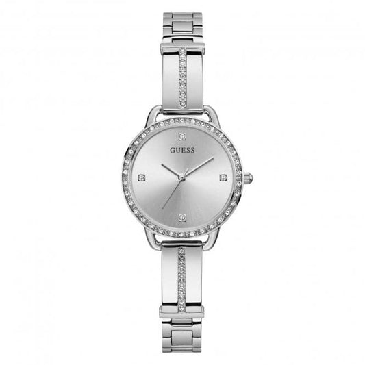 Guess Watches Ladies Dress Stainless Steel Silver Watch Gw0022l1