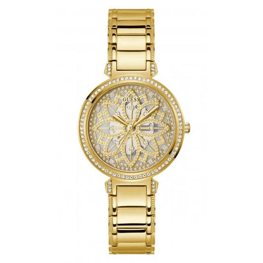 Guess Watches Ladies Lily Stainless Steel Gold Watch Gw0528l2