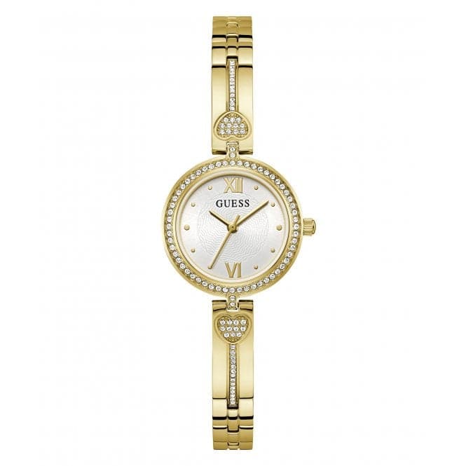 Ladies Lovey Gold Tone Watch Gw0655l2