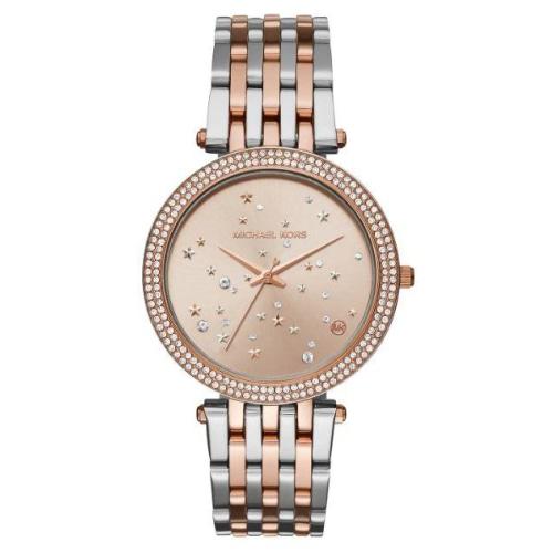 Michael Kors Mk3726 Ladies Darci Two Tone Stainless Steel Crystal Watch