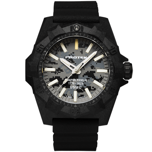 ProTek - Watch - Model PT4109SFC USMC Carbon Dive - Veloce - The App For Watch Collectors