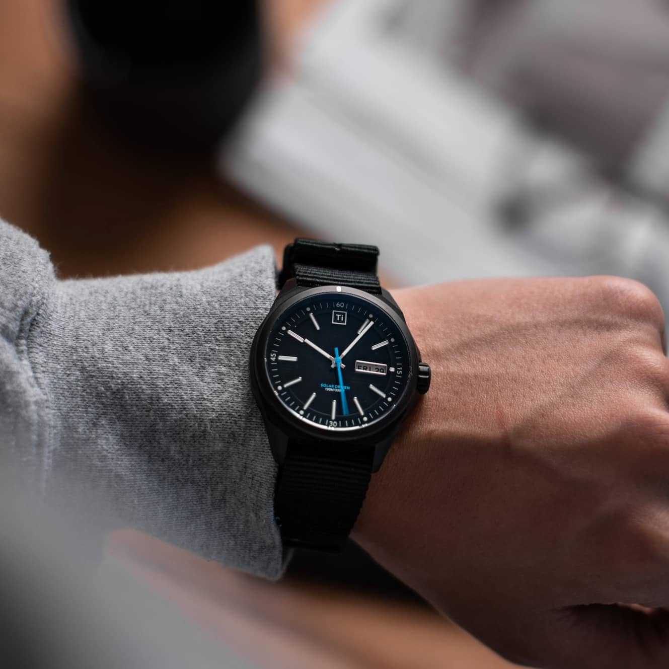Ti Field Watch / Solar Driven / Black - Veloce - The App For Watch Collectors
