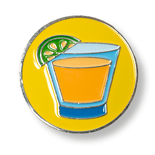 Tequila Shot Ball Marker Heavy Duty Cast Metal Enamel - Veloce - The App For Watch Collectors