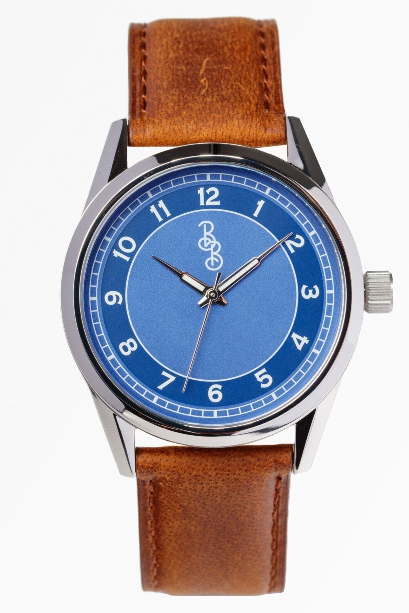 Blue Classic Watch 316L Stainless Miyota Quartz Movement - Veloce - The App For Watch Collectors