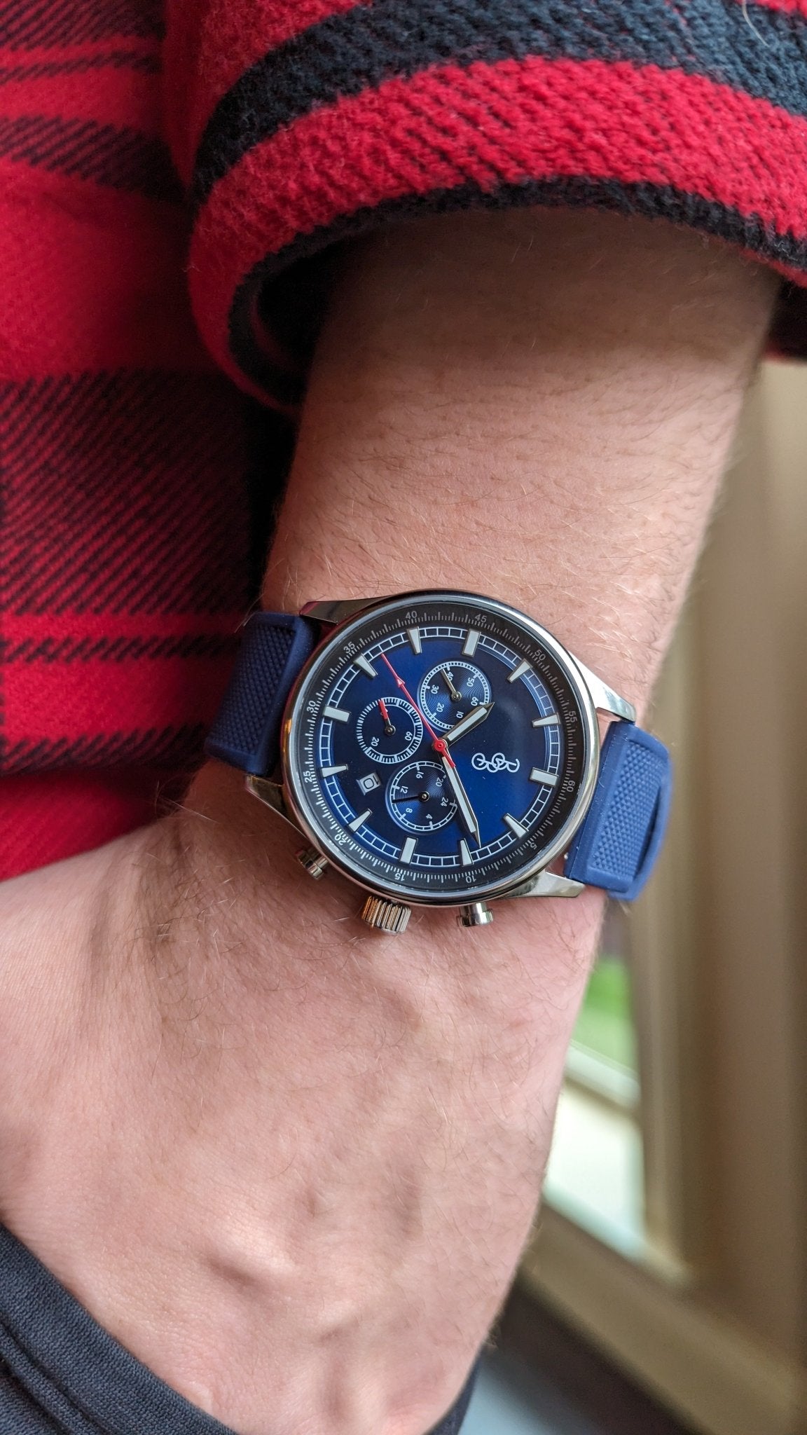 Blue Sport Chronograph Quick Release Interchangeable Straps - Veloce - The App For Watch Collectors