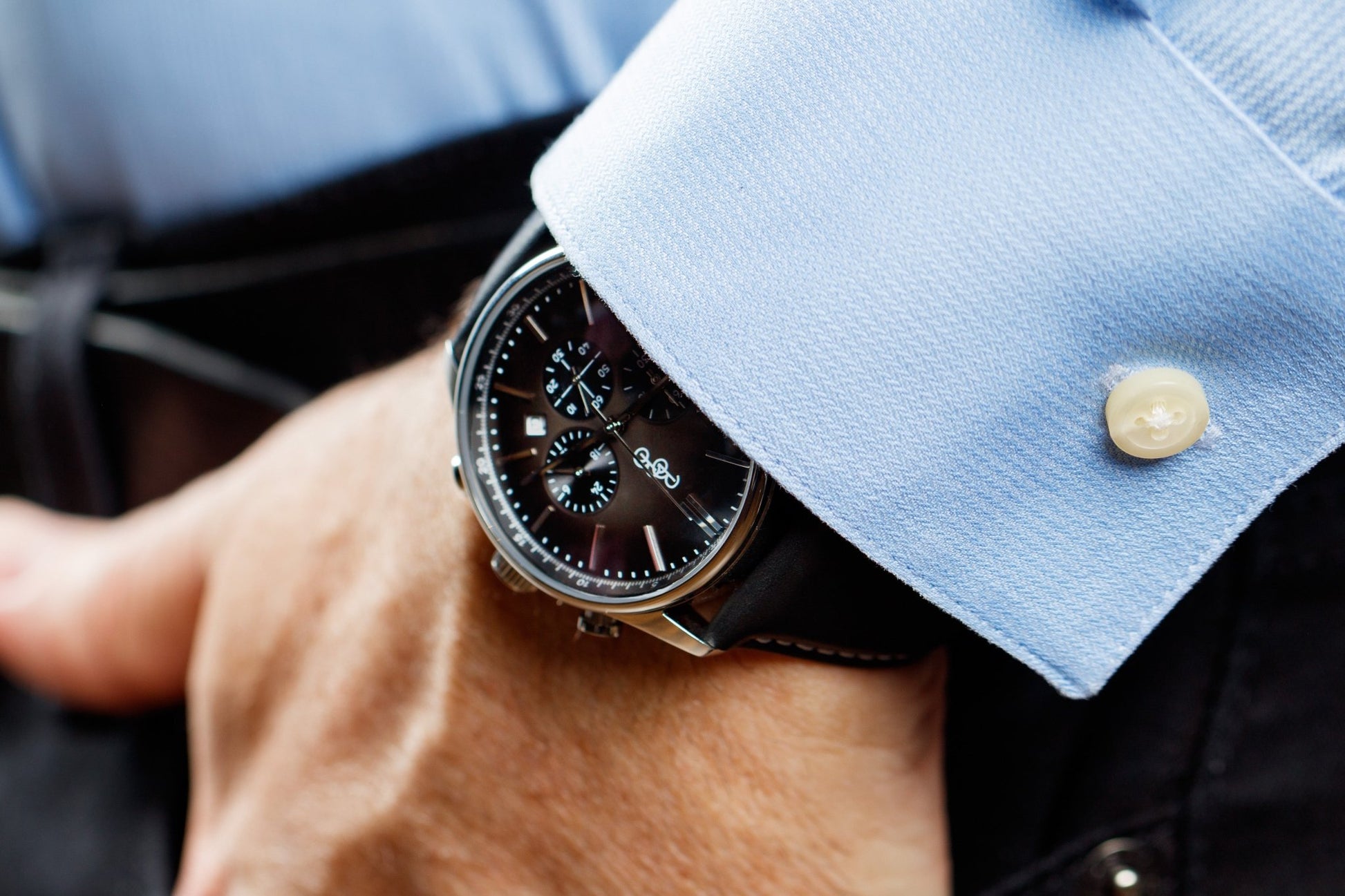 Gray Retro Chronograph Watch With Interchangeable Straps - Veloce - The App For Watch Collectors