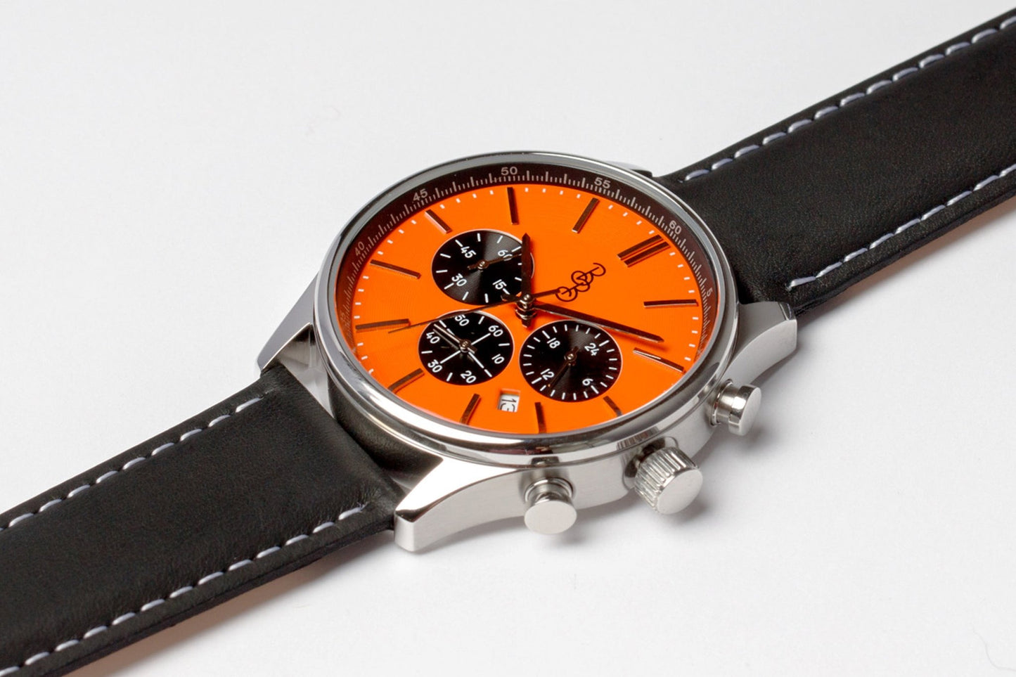 Orange And Black Chronograph Watch From The Beyond Boring - Veloce - The App For Watch Collectors