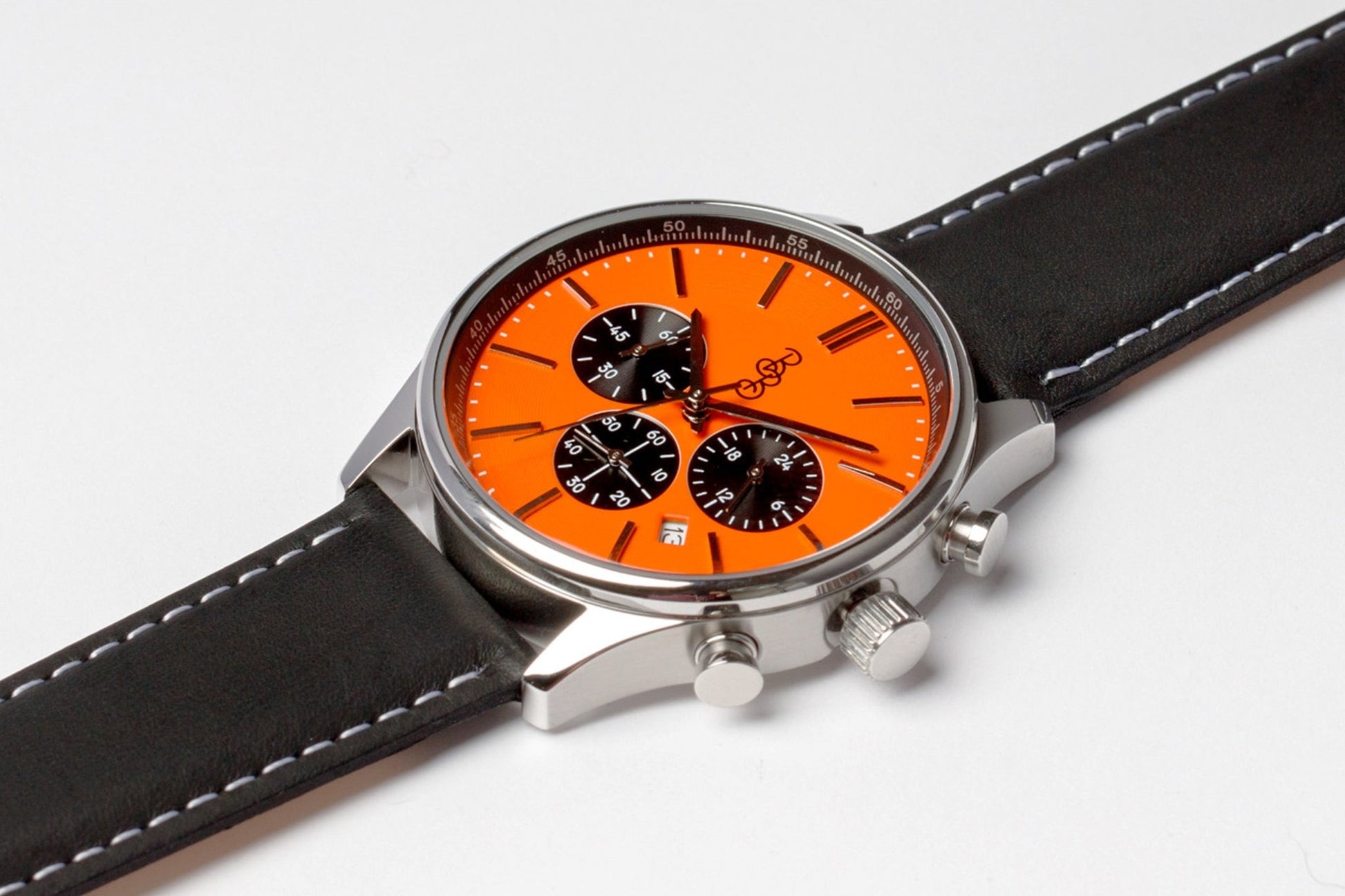 Orange And Black Chronograph Watch From The Beyond Boring - Veloce - The App For Watch Collectors