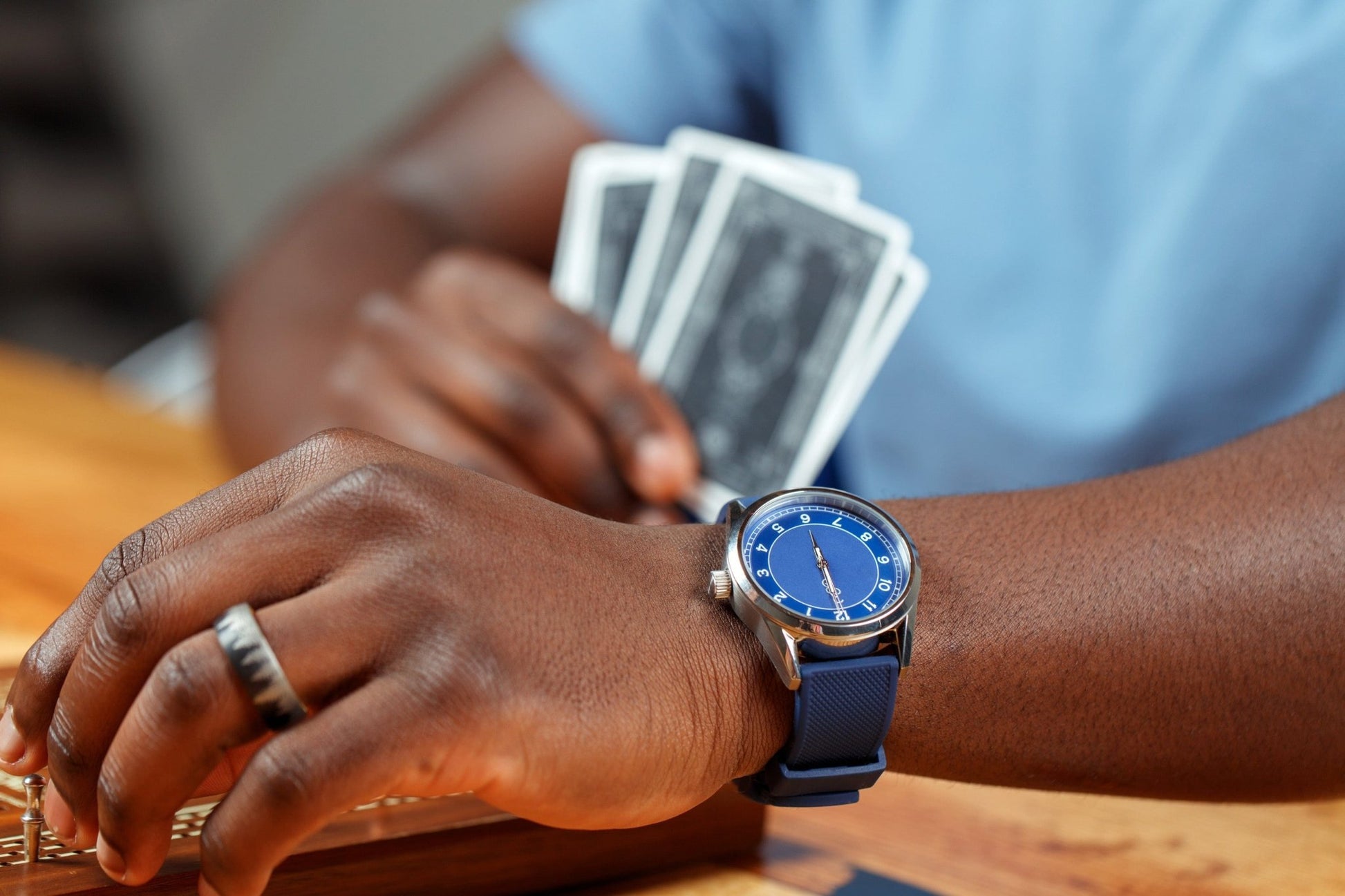 Blue Classic Watch 316L Stainless Miyota Quartz Movement - Veloce - The App For Watch Collectors