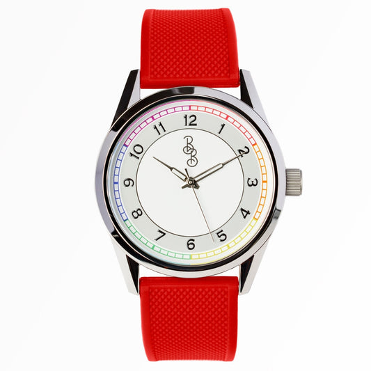 Rainbow Classic Watch With Interchangeable Straps And Steel - Veloce - The App For Watch Collectors