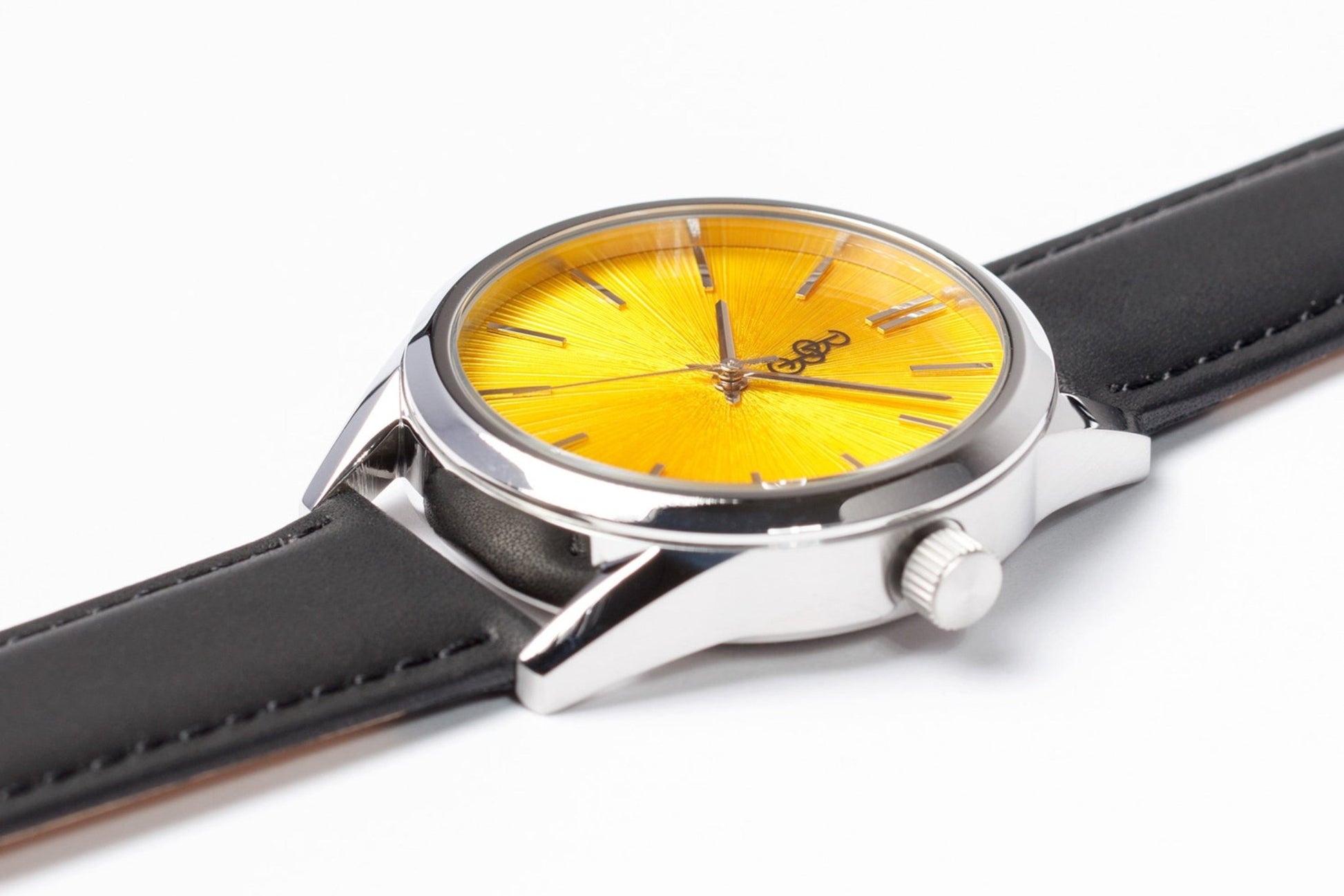 Yellow Sunburst Watch By The Beyond Boring Watch Co - Veloce - The App For Watch Collectors
