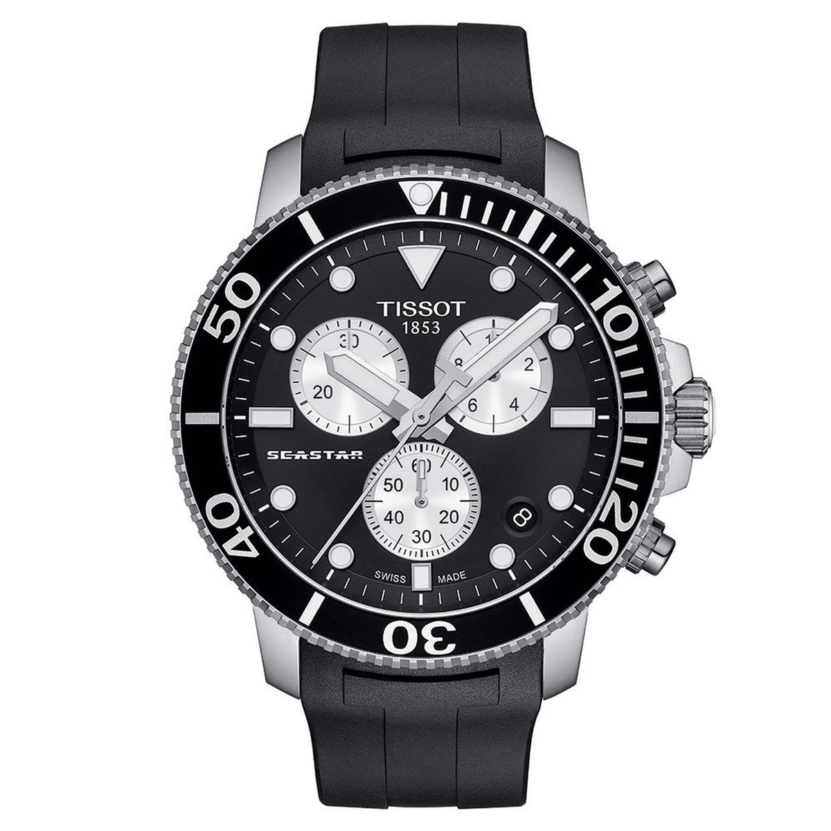Tissot Chronograph Watch Seastar 1000 Orange T1204171705100