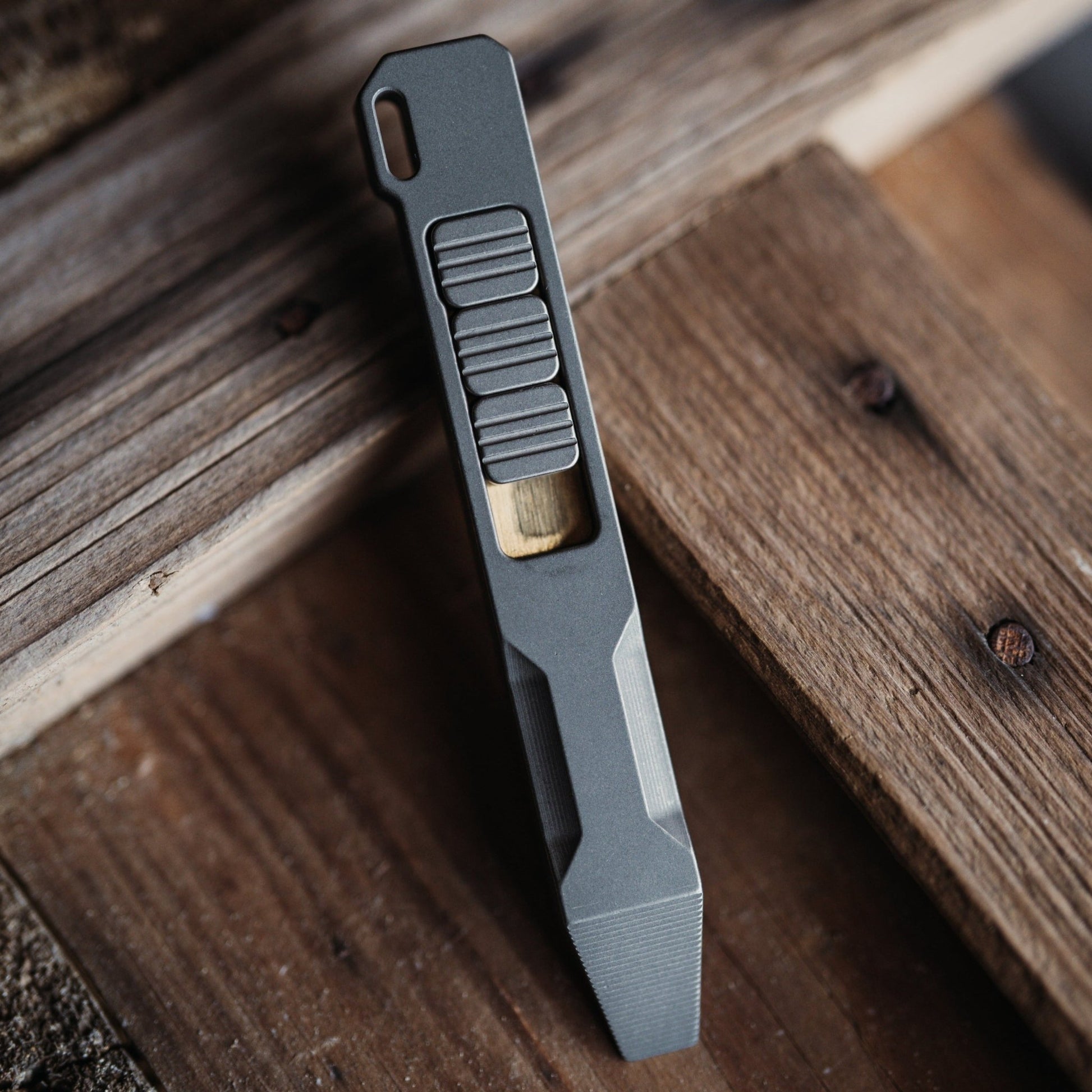 Ti Pry Bar EDC With Magnetic Fidget Buttons Pocket Clip - Veloce - The App For Watch Collectors