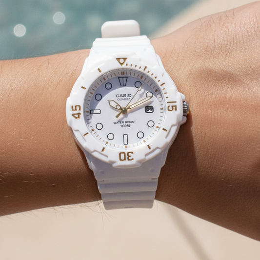 Casio Enticer Classic Analog White Dial LRW-200H-7E2VDF LRW200H-7E2VDF Women's Watch — lifestyle