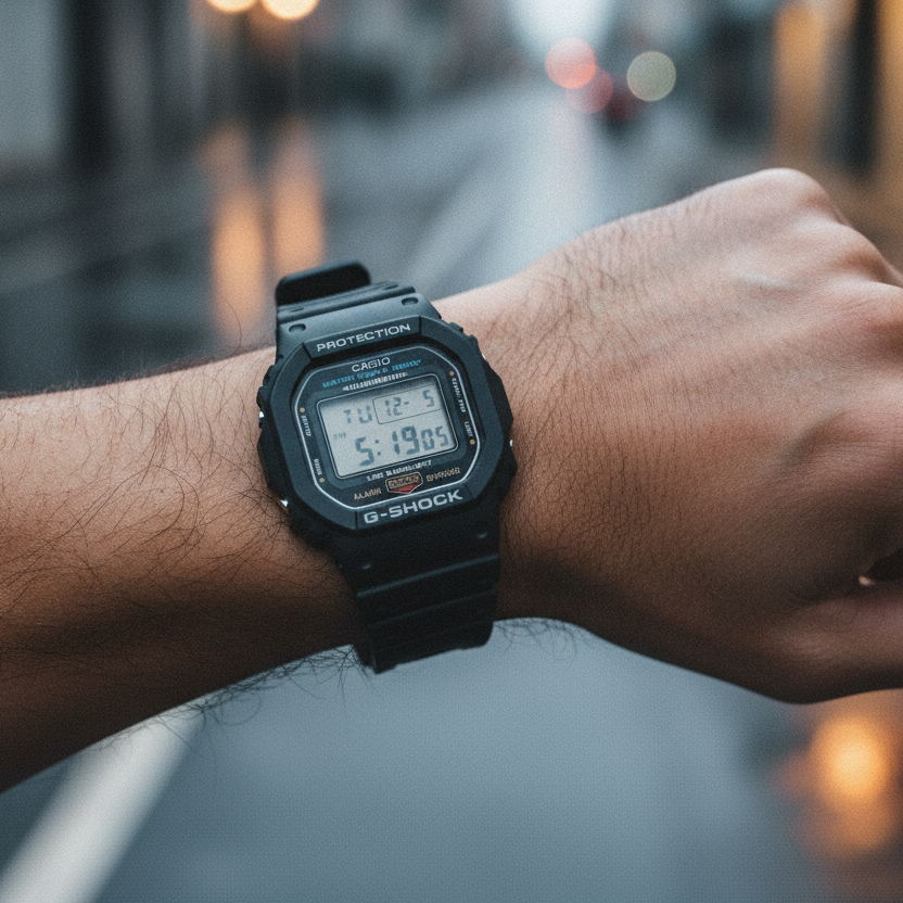 Casio G-Shock Digital Resin Strap Quartz DW-5600UE-1 200M Men's Watch — lifestyle