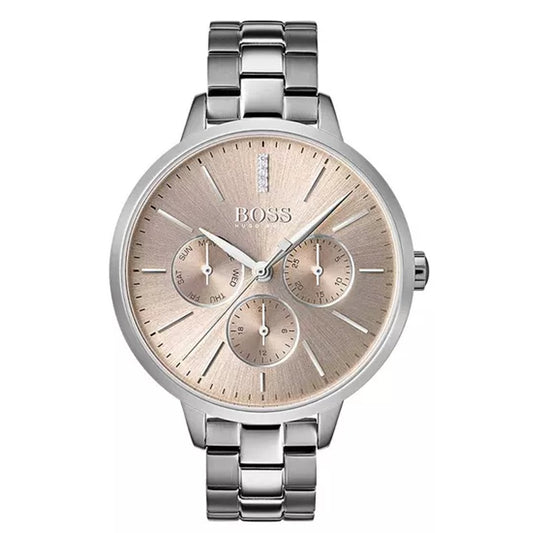 Hugo Boss Womens 1502421 Symphony Rose Gold Tone Stainless Steel Watch